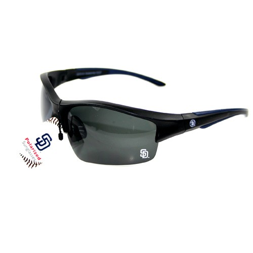 San Diego Padres Sunglasses - Polarized Cali#03 Blade Style - 2 Pair For $10.00 - Wholesale San Diego Padres Products - Padres Merchandise