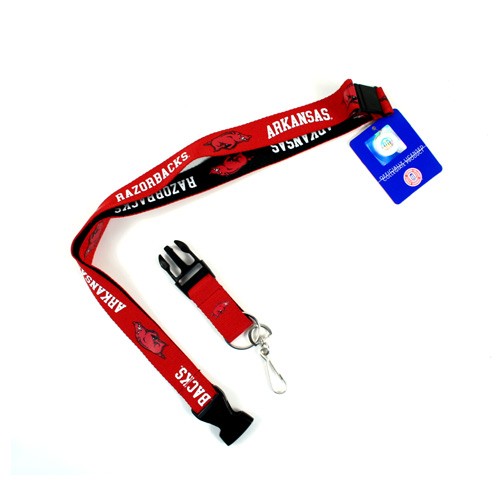 Arkansas Razorbacks Lanyards - PSG 2TONE Style - 12 For $24.00 - Arkansas Razorbacks