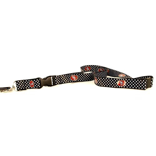 San Francisco 49ers Lanyards - The POLKA Dot Series - 12 For $30.00 - Wholesale San Francisco 49ers Product - 49ers Merchandise 2