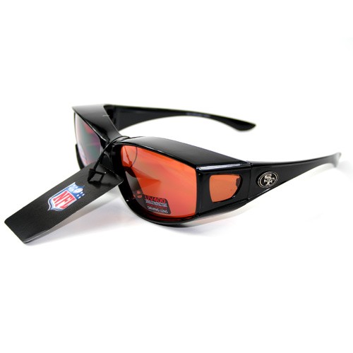 San Francisco 49ers Sunglasses - Large OTGMaxx Shields - 2 For $10.00 - Wholesale San Francisco 49ers Product - 49ers Merchandise