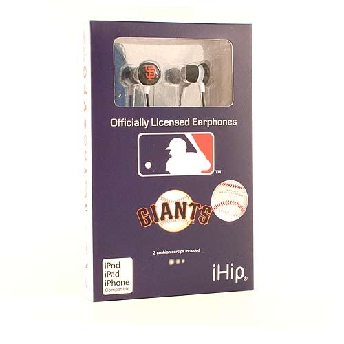 San Francisco Giants Earbuds - MLB - IHIP - $5.00 Each - Wholesale San Francisco Giants Products - Giants Merchandise