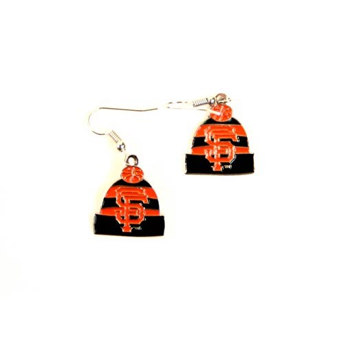 San Francisco Giants Earrings - The KNITSTER Style Dangle Earrings - $3.00 Per Pair - Wholesale San Francisco Giants Products - Giants Merchandise