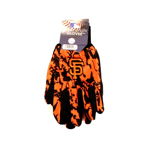 San Francisco Giants Gloves - TEAM CAMO Style - 12 Pair For $36.00 - Wholesale San Francisco Giants Products - Giants Merchandise