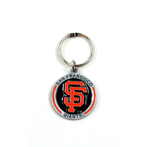 San Francisco Giants Keychain - Pewter Style Keychains - 12 For $12.00 - Wholesale San Francisco Giants Products - Giants Merchandise