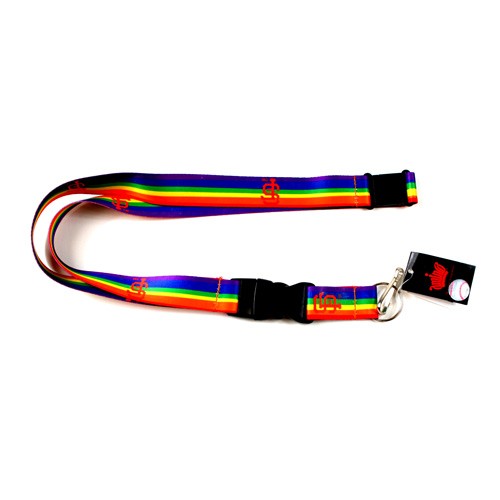 San Francisco Giants Lanyards - Premium Rainbow Style - 12 For $30.00 - Wholesale San Francisco Giants Products - Giants Merchandise