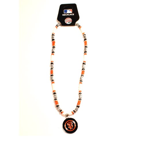 San Francisco Giants Necklaces - MLB - 18" Natural Stone Neckalces - $7.50 Each - Wholesale San Francisco Giants Products - Giants Merchandise