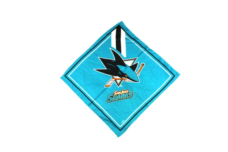 San Jose Sharks FanDanna - Full Size Bandannas - 12 For $18.00 - San Jose Sharks