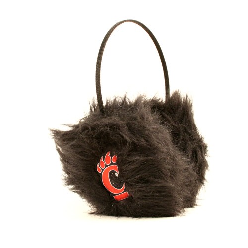 Seasonal Closeout - Cincinnati Bearcats - Black Fuzzy Earmuffs - 12 For $36.00 - Cincinnati Bearcats