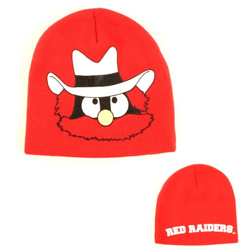 Seasonal Closeout - Texas Tech Mascot - Red Raiders Mascot Beanies - 12 For $24.00 - Texas Tech