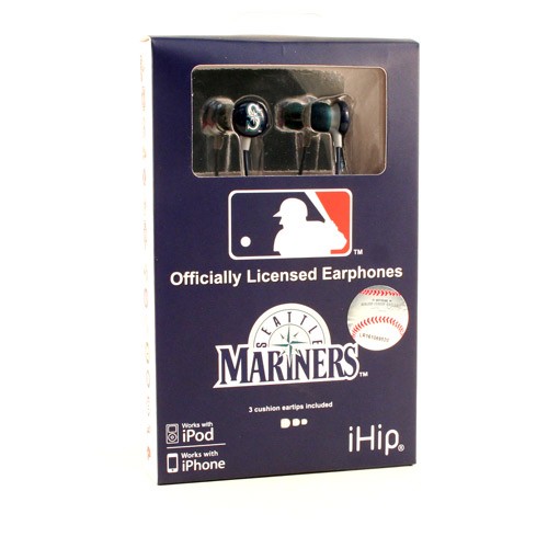 Seattle Mariners Headphones - IHIP Earbuds - $5.00 Each - Wholesale Seattle Mariners Products - Mariners Merchandise