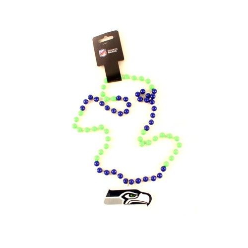 Seattle Seahawks Beads - 22" Team Beads - 12 Beads For $39.00 - Wholesale Seattle Seahawks Product - Seahawks Merchandise 2
