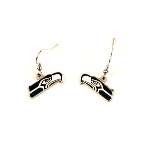 Seattle Seahawks Earrings - Dangle Earrings $3.00 Per Pair - Wholesale Seattle Seahawks Product - Seahawks Merchandise