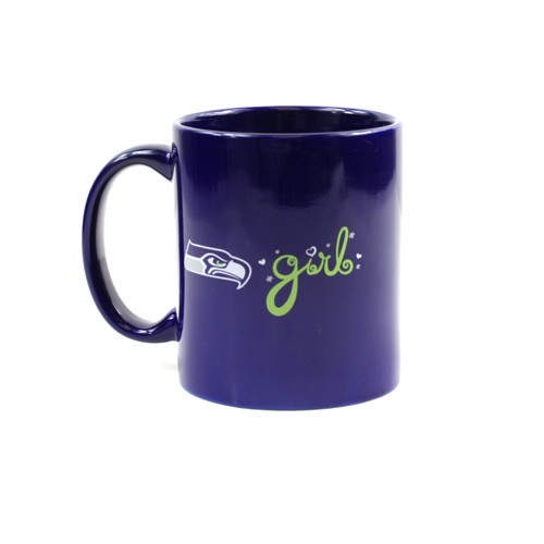 Seattle Seahawks Mugs - 11oz Girl Style Mugs - 12 For $36.00 - Wholesale Seattle Seahawks Product - Seahawks Merchandise