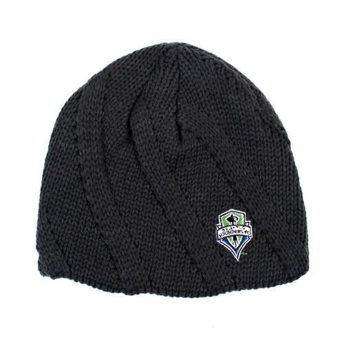 Seattle Sounders - Black Ribbed Beanies - 2 For $15.00