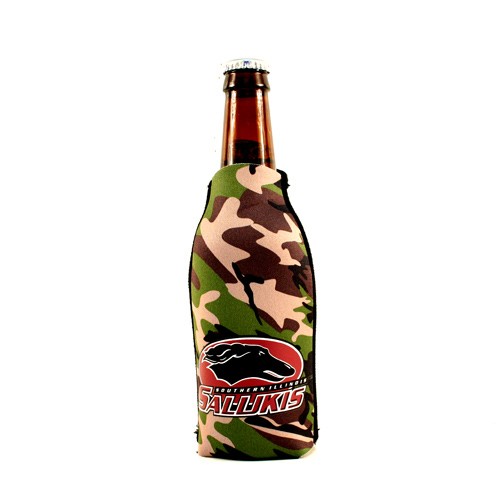SIU Salukis - Neoprene Camouflage Bottle Huggie - 12 For $18.00 - SIU Salukis