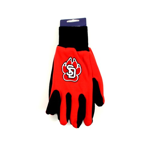 South Dakota Coyotes - Grip Gloves - The Black Palm Series - 12 Pair For $36.00 - South Dakota Coyotes