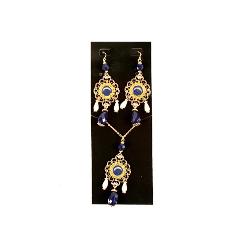 Special - Los Angeles Chargers Jewelry - 3PC Baroque Sets - 12 Sets For $36.00 - Wholesale Los Angeles Chargers Products - Chargers Merchandise 2