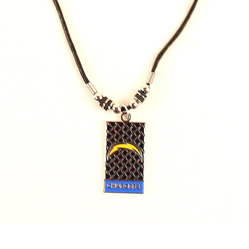 Special - Los Angeles Chargers Necklaces - Diamond Plate Style - 12 For $30.00 - Wholesale Los Angeles Chargers Products - Chargers Merchandise