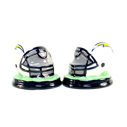 Special - San Diego Chargers Salt And Pepper Set - Ceramic Helmet Style - 12 Sets For $24.00 - Wholesale Los Angeles Chargers Products - Chargers Merchandise
