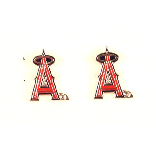 Special Buy - Anaheim Angels Earrings - POST Amco - 12 Pair For $30.00 - Wholesale Los Angeles Angels Products - Angels Merchandise