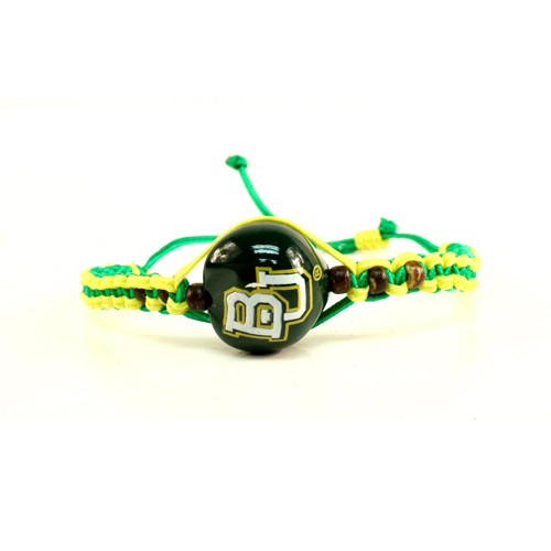Special Buy - Baylor University Bracelets - Single KuKui Macramé Bracelets - 12 For $24.00 - Baylor Bears