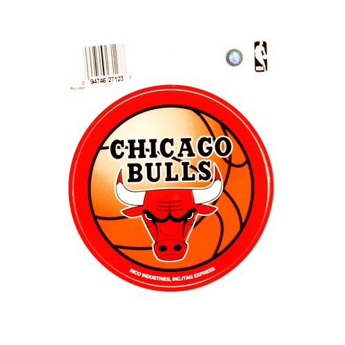 Special Buy - Chicago Bulls Decals - ROUND STYLE - 12 For $18.00 - Chicago Bulls