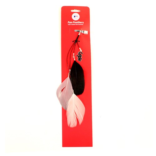 Special Buy - Chicago White Sox Feather Hair Clips - 12 For $24.00 - Wholesale Chicago White Sox Products - White Sox Merchandise 2
