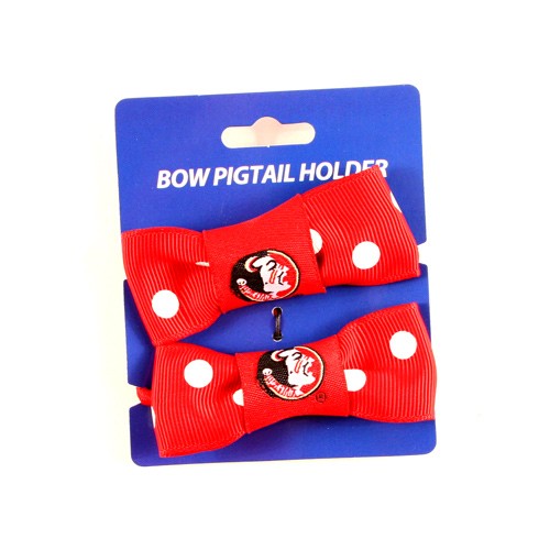 Special Buy - Florida State - 2Pack Set Bow Style Ponies - 12 Sets For $18.00 - Florida State