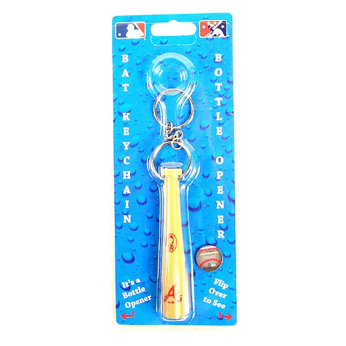 Atlanta Braves Baseball - Bat With Bottle Opener Keychain - 12 For $18.00 - Wholesale Atlanta Braves Product - Braves Merchandise