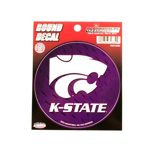 Special Buy - KState Wildcats Decals - Round Style - 12 For $18.00 - Kansas State