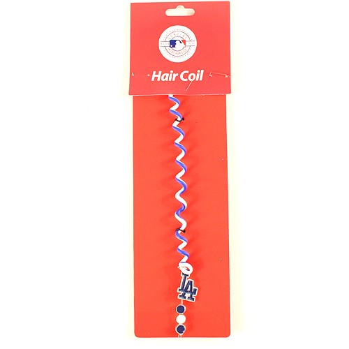 Special Buy - Los Angeles Dodgers Hair Coils - 12 For $24.00 - Wholesale Los Angeles Dodgers Products - Dodgers Merchandise