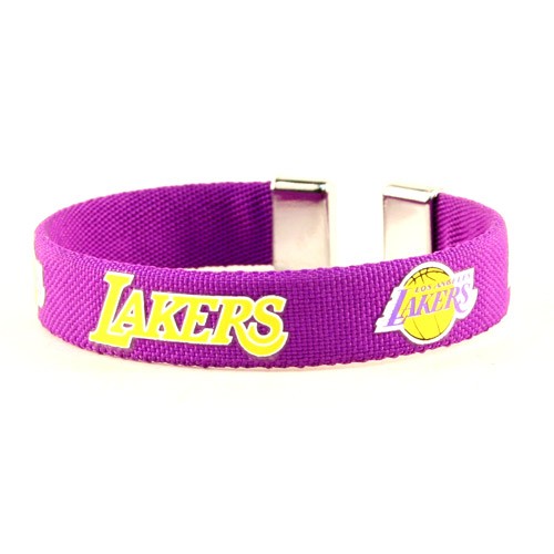 Special Buy - Los Angeles Lakers Bracelets - Ribbon Style - 12 For $27.00 - Los Angeles Lakers