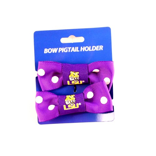 Special Buy - LSU Tigers - 2Pack Set Bow Style Ponies - 12 Sets For $18.00 - LSU