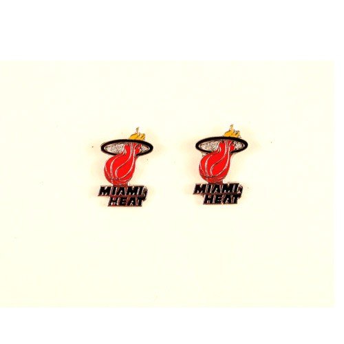 Special Buy - Miami Heat Earrings - POST Amco - 12 Pair For $30.00 - Miami Heat