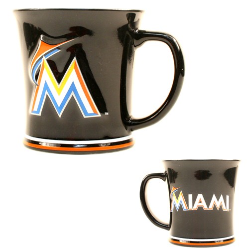 Special Buy - Miami Marlins Mugs - Sculpted 15OZ Team Mugs - 12 For $36.00 - Wholesale Miami Marlins Products - Marlins Merchandise 2