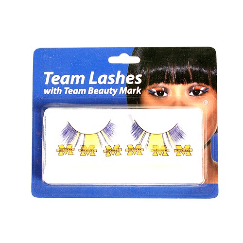 Special Buy - Michigan Wolverines Team Eyelash Sets - 12 Sets For $24.00 - Michigan