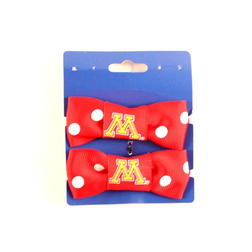 Special Buy - Minnesota Gophers - 2Pack Set Bow Style Ponies - 12 Sets For $18.00 - Minnesota Gophers