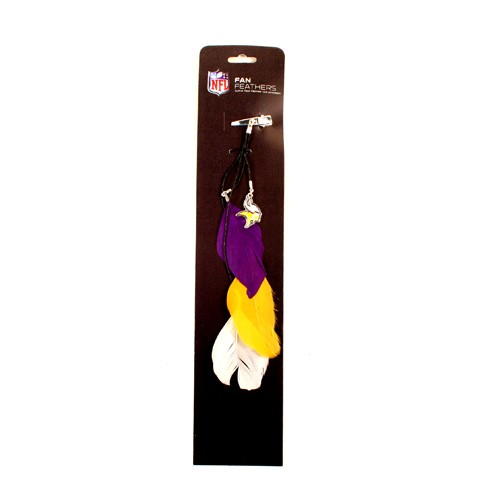 Special Buy - Minnesota Vikings Feather Hair Clips - 12 For $24.00 - Wholesale Minnesota Vikings Products - Vikings Merchandise 2
