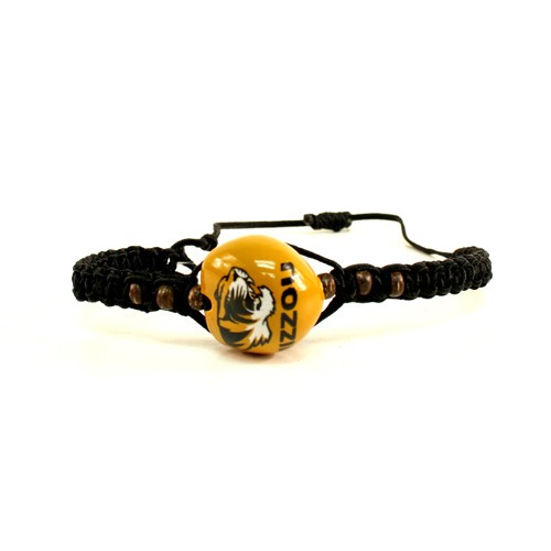 Special Buy - Missouri Tigers Bracelets - Single KuKui Macramé Bracelets - 12 For $36.00 - Missouri Tigers