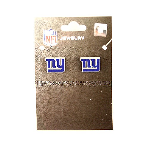 Special Buy - New York Giants Earrings - STUDDED - 12 Pair For $30.00 - Wholesale New York Giants Product - Giants Merchandsie