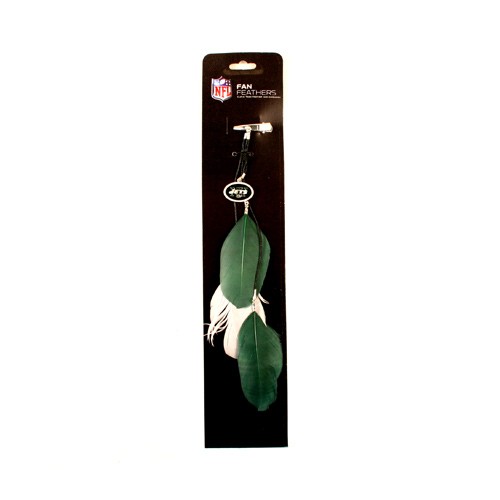 Special Buy - New York Jets Feather Hair Clips - 12 For $24.00 - Wholesale New York Jets Products - Jets Merchandise