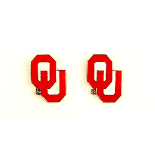 Special Buy - Oklahoma Sooners Earrings - AMCO Post Earrings - 12 Pair For $30.00 - Oklahoma