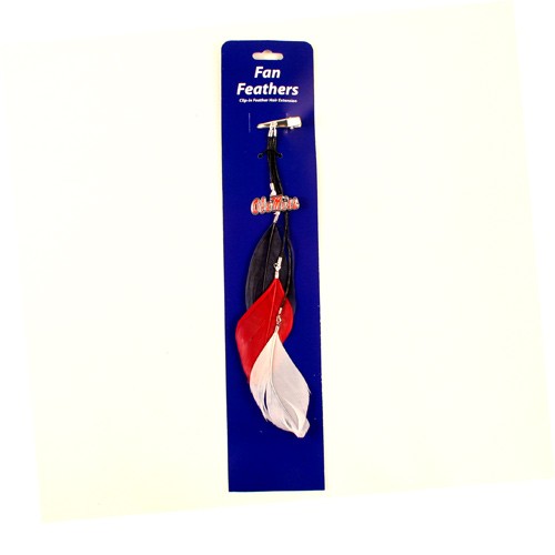 Special Buy - Ole Miss - Feather Hair Clips - 12 For $18.00 - Mississippi Rebels (Ole Miss)