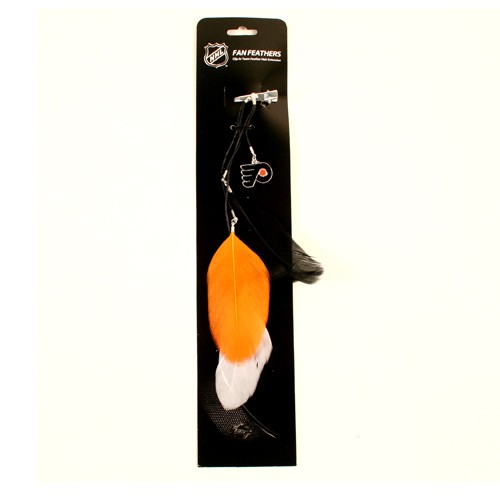 Special Buy - Philadelphia Flyers Feather Hair Clips - 12 For $24.00 - Philadelphia Flyers