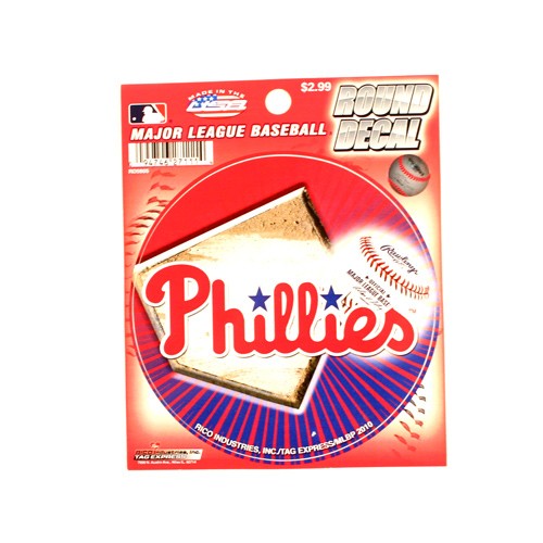 Special Buy - Philadelphia Phillies Decals - ROUND STYLE - 12 For $18.00 - Wholesale Philadelphia Phillies Products - Phillies Merchandise