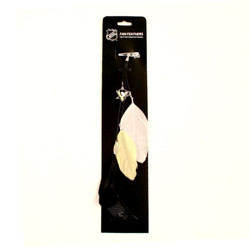 Special Buy - Pittsburgh Penguins Feather Hair Clips - 12 For $24.00 - Pittsburgh Penguins