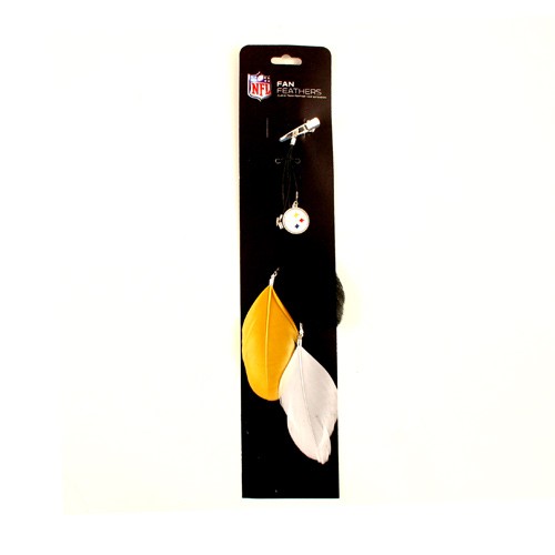 Special Buy - Pittsburgh Steelers Feather Hair Clips - 12 For $24.00 - Wholesale Pittsburgh Steelers Product - Steelers Merchandise 2