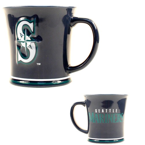 Special Buy - Seattle Mariners Mugs - Sculpted 15OZ Team Mugs - 12 For $36.00 - Wholesale Seattle Mariners Products - Mariners Merchandise