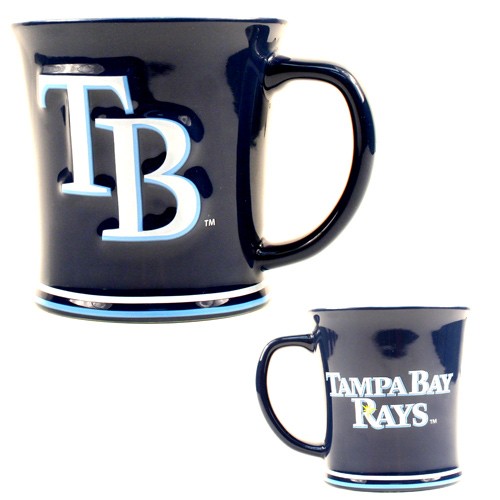Special Buy - Tampa Bay Rays Mugs - 15OZ Sculpted Team Mugs - 12 For $36.00 - Wholesale Tampa Bay Rays Products - Rays Merchandise