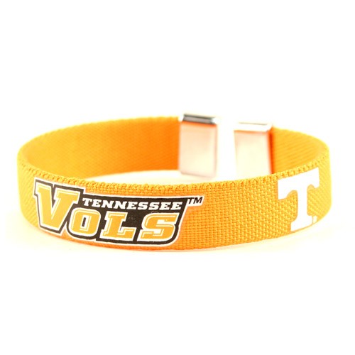 Special Buy - Tennessee Volunteers Bracelets - Ribbon Style - (May Be Different Pattern Then Pictured) - 12 For $27.00 - Tennessee VOLS